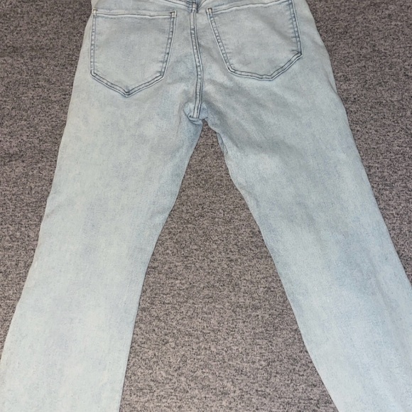 Express High Waisted Cropped Flare Jeans - Picture 4 of 5